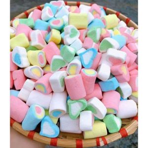 KẸO MARSHMALLOW MIX HÌNH TRÁI TIM & CẦU VỒNG