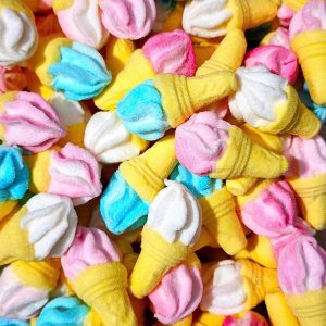 KẸO XỐP MARSHMALLOW HÌNH KEM ỐC QUẾ