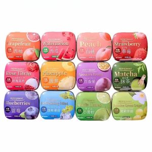 KẸO BẠC HÀ PEPPERMINT TRÁI CÂY HỘP THIẾC